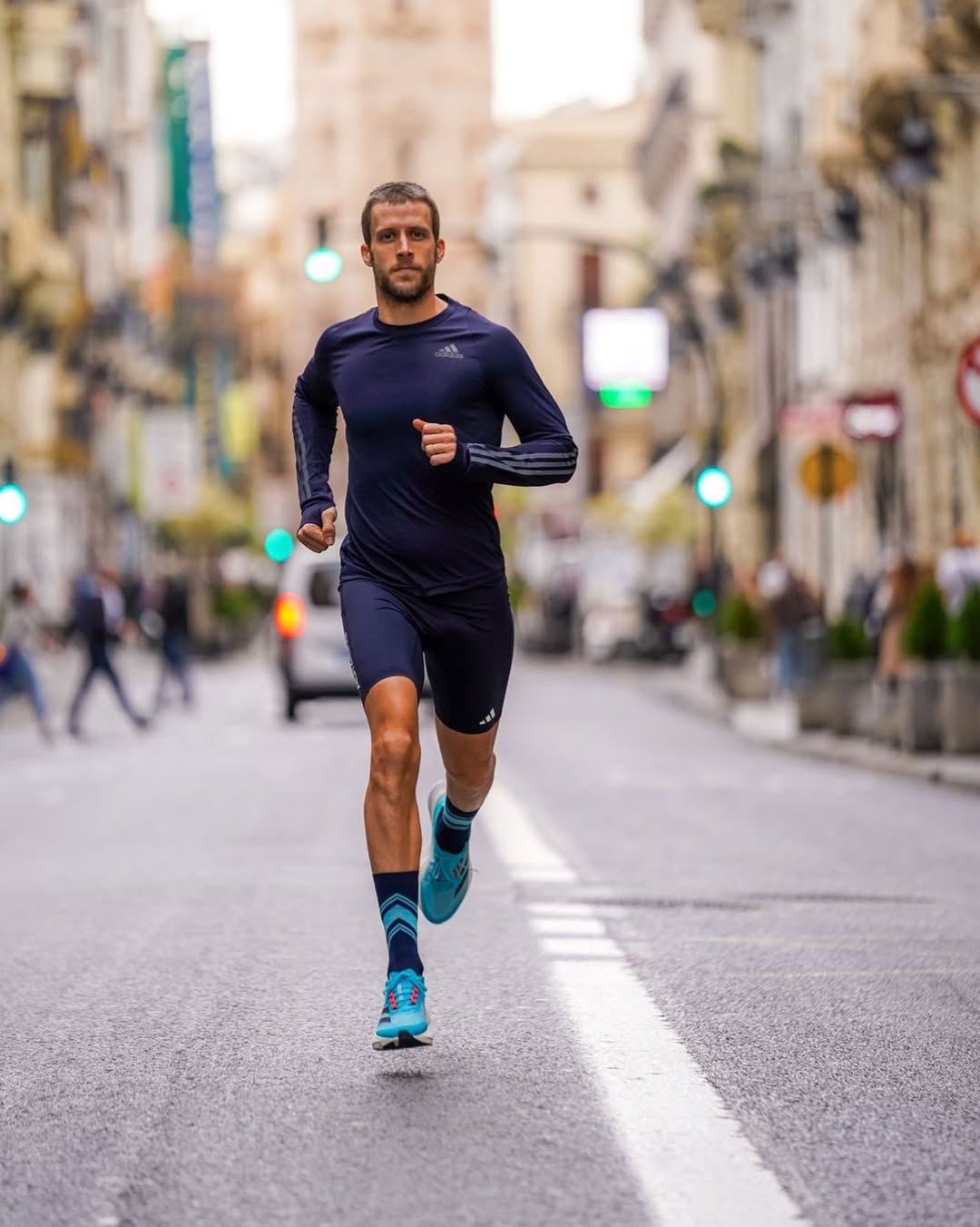 Isaac corriendo en Valencia